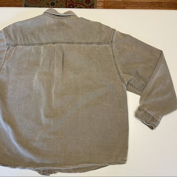 Eddie Bauer Weathered Denim Button Down Shirt- XL. - Picture 9 of 13